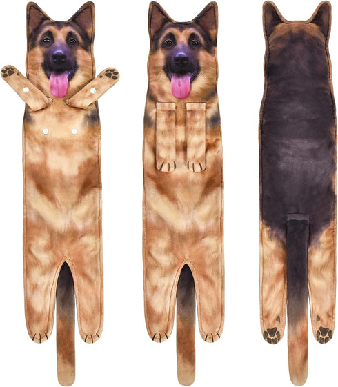 Funny German Shepherd Puppy Dog Hand Towels for Bathroom Kitchen